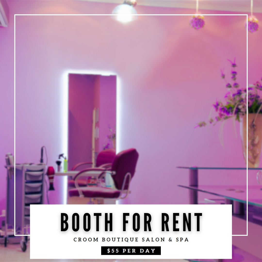 Booth for rent poster